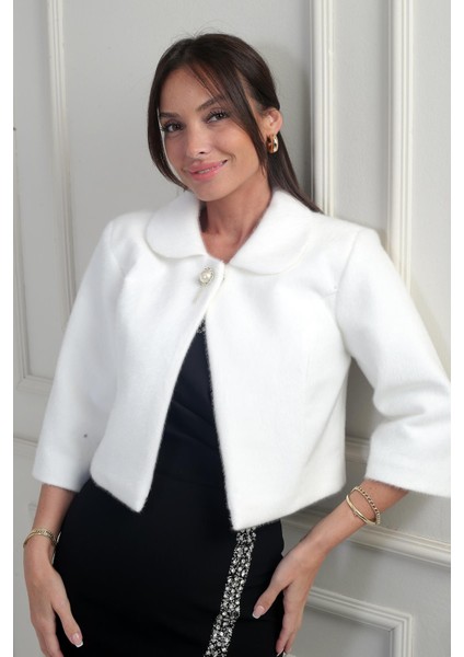 Kadın Bebe Yaka Astarlı Bolero