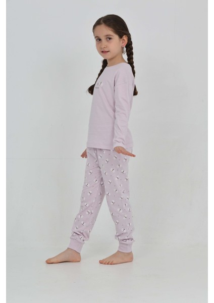 Kız Çocuk Kelebek Baskılı Pijama Takım fiyatları