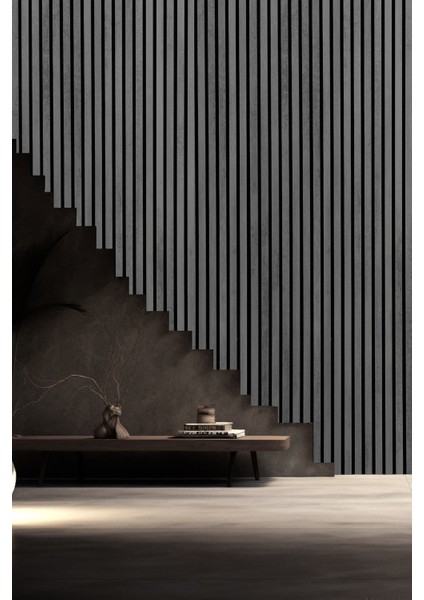 Mdf Ahşap Akustik Duvar Paneli 60X275 cm - Koyu Taş indirimleri