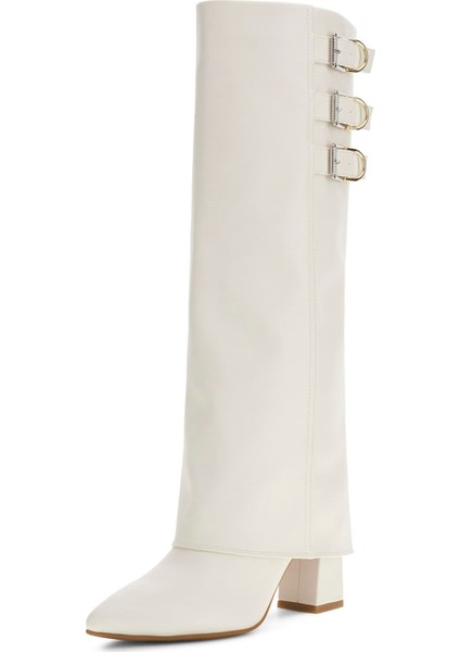 Beyaz Kadın Çizme FLFGARELE11-IVORY