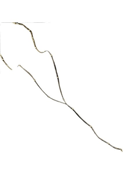 Yeni Minimalist Yuvarlak Boncuk Uzun Püskül Kadın Düşük Kesim Basit Hafif Lüks Niş Tasarım Mizaç Kolyesi (Yurt Dışından)