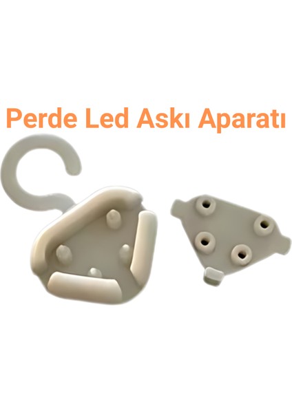 Perde LED Askı Aparatı | Pratik Montaj Kancası | Şerit LED Perde Sabitleme Klipsi