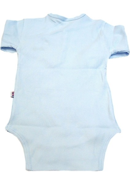 Sema Baby Uzun Kol Kaşkorse Badi (Body) - Mavi 6-12 Ay