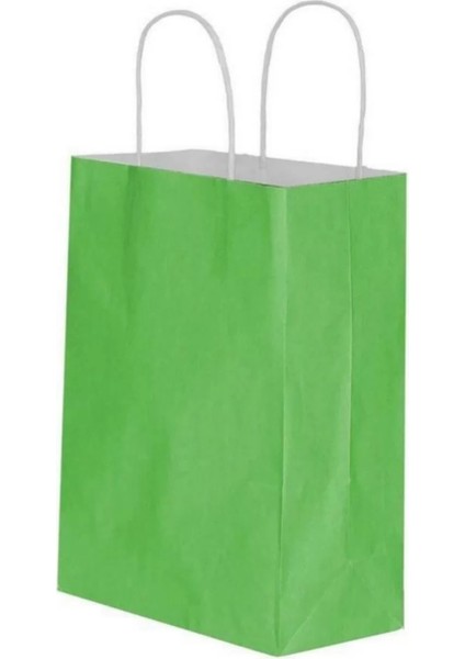 Yeşil Kraft Çanta Orta Boy 25x12x31 cm 25 Adet fiyatları