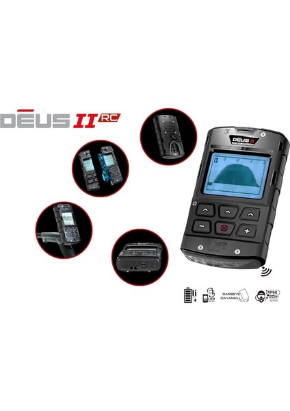 Xtrem Hunter DEDEKTÖR-28FMF Başlık Deus 2 Ana Kontrol Ünitesi WSA2XL Kulaklık (Double Paket) Siyah modelleri