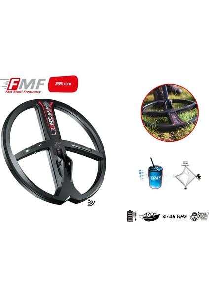 Xtrem Hunter DEDEKTÖR-28FMF Başlık Deus 2 Ana Kontrol Ünitesi WSA2XL Kulaklık (Double Paket) Siyah