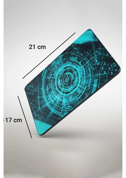 Sonictouch Fütüristik Yeşil Gaming Oyuncu Masaüstü Dikişsiz Mouse Pad Altlığı 17X21CM fiyatları