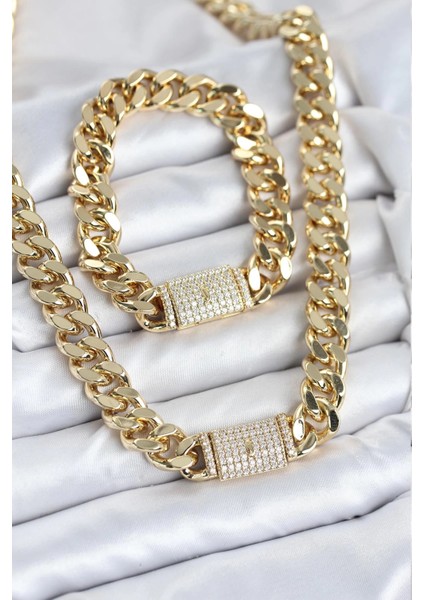 Bfs Xuping Gurmet Gold Renk Kolye ve Bileklik Seti
