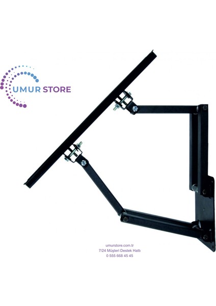 AX32DAB04 32" Uydu Alıcılı Hd Ready 32”- 55” Inç / 82-140 Ekran LCD LED Tv Çift Kollu Hareketli Duvar Askı Aparatı modelleri