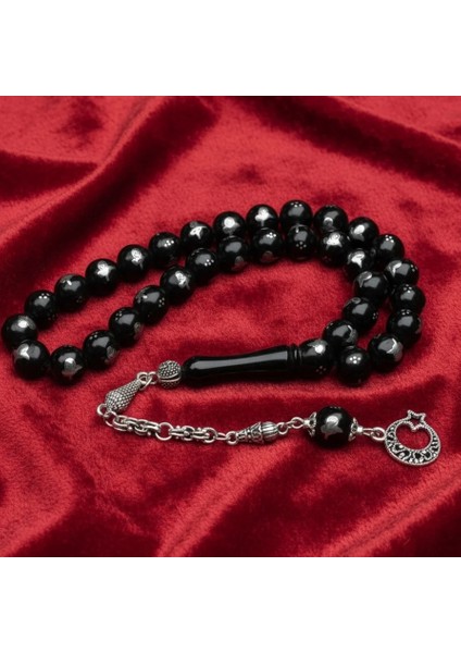 Oltu Sıkması Tuğra Işlemeli Tespih indirimleri