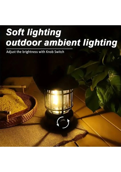 Bluetooth Hoparlör Özellikli Dimerli LED Kamp Lambası HS66 (4989) fırsatları