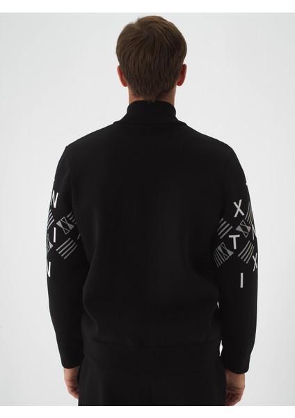 Erkek Siyah Formunu Koruyan Regular Fit Hırka fırsatları