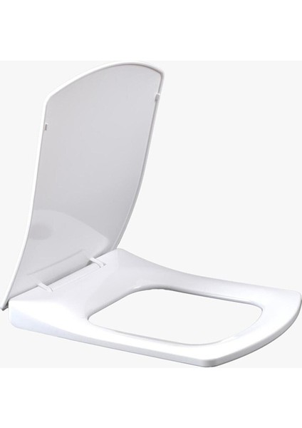 Elitra Kare Yavaş Kapanan Klozet Kapağı Amortisörlü Tak-Çıkar Hijyenik