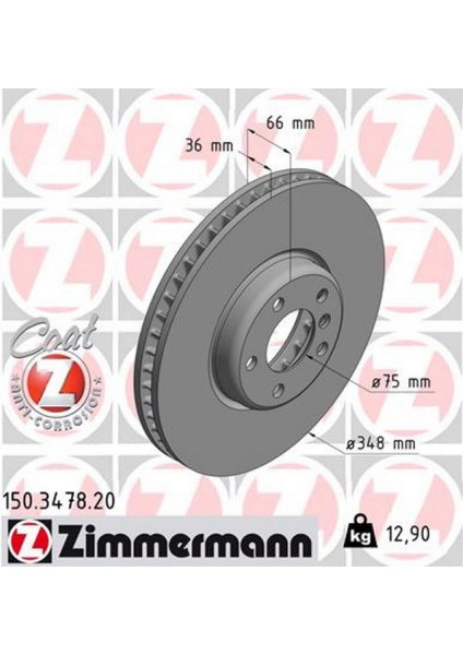 Mtxdpn Fren Diski On Sol Bmw F10 F07 F11 F12 F01