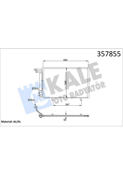 Mtxdpn Kondenser Ford Ecosport 1.5 17- Al/al