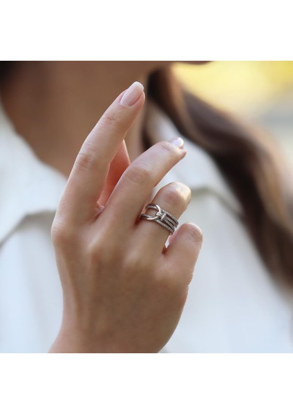 Taşlı Düğüm Gümüş Yüzük fiyatları