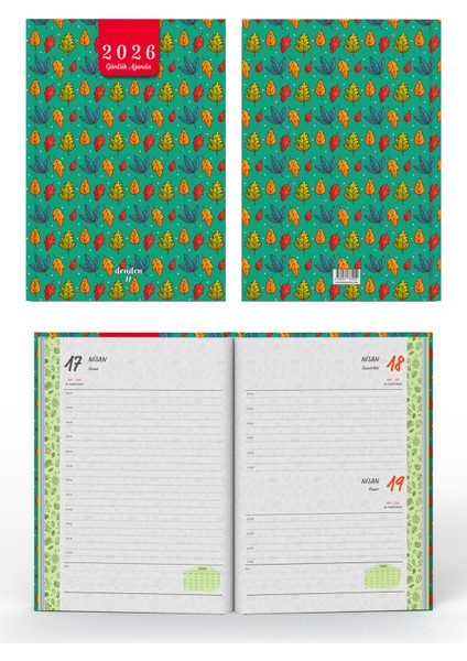 2026 Ajanda Yapraklar Yeşil fiyatları