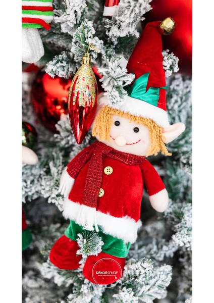 Yılbaşı Süsü 4'lü Konik Kırmızı 12 cm fırsatları