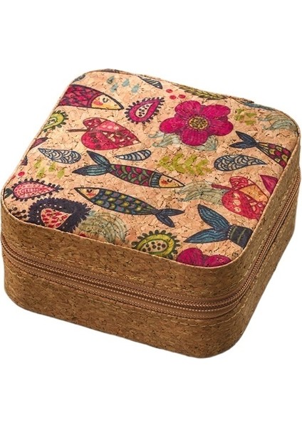 Orijinal Yüksek Mücevher Kutusu Taşınabilir Seyahat Küpe Yüzük Kolye Saklama Kutusu (Yurt Dışından)