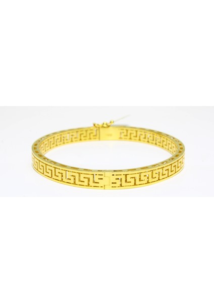 14 Ayar Altın Grek Tasarım Kelepçe Bilezik 10.60 gr modelleri