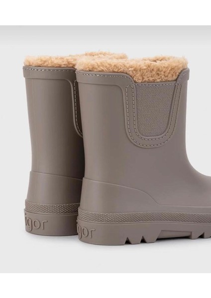 Verona Borreguıto Taupe/ Kahverengi Kürklü Çocuk Yağmur Botu fırsatları