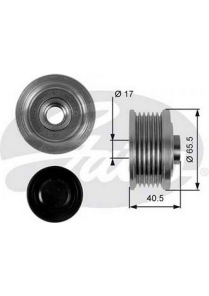 Mtxdpn Alternatör Kasnaği Doblo-Grande Punto 1.9 Jtd-Astra H-Vectra C-Zafira-Signum 1.9 Cdti (05-)