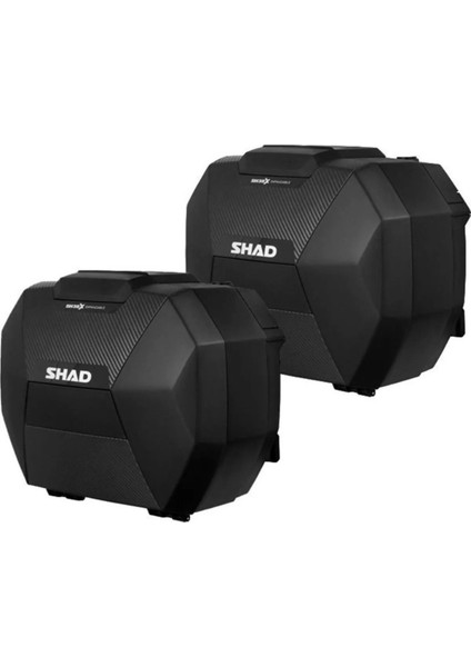 Motosiklet Shad Adventure Yan Çanta Takım Genişleyebilir 38+38 Lt Carbon