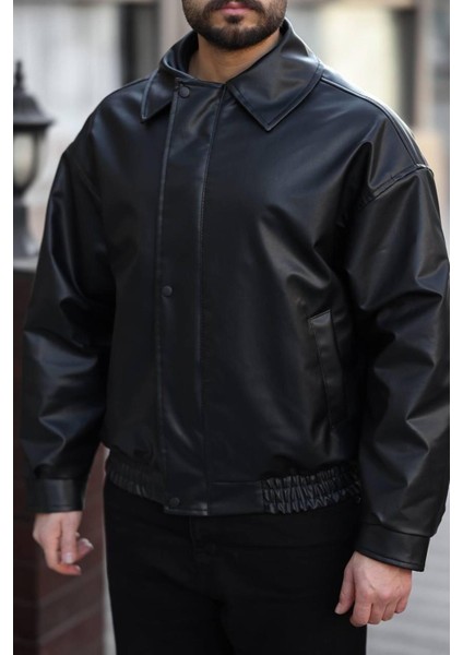 Gömlek Yaka, Çıtçıt ve Fermuarlı, Oversize Kalıp, Mevsimlik, Deri Ceket indirimleri