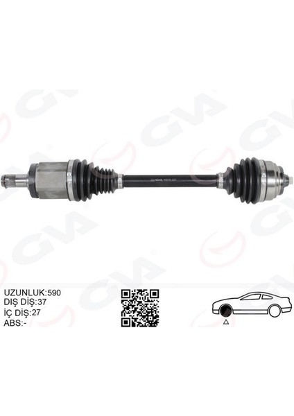 Mtxdpn Komple Aks Ön Sol Bmw X3 F25 X4 F26 590MM