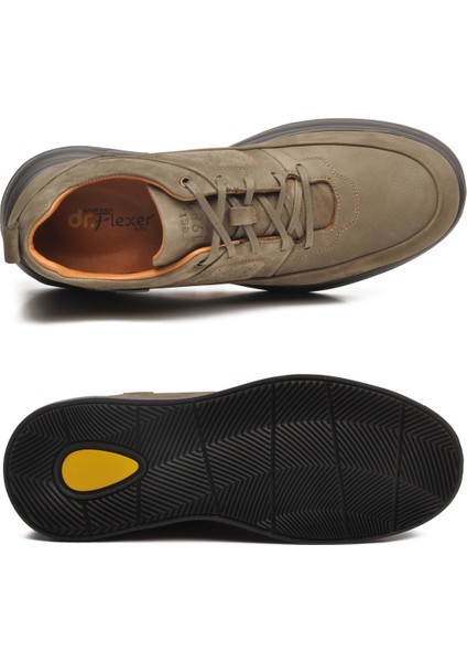 Dr.flexer Haki Nubuk Hakiki Deri Ortopedik Erkek Casual Ayakkabı indirimleri