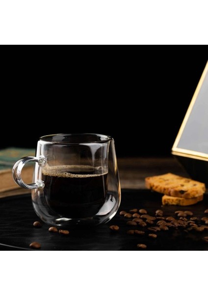 Çift Cidarlı Espresso Kuplu Bardak 250CC