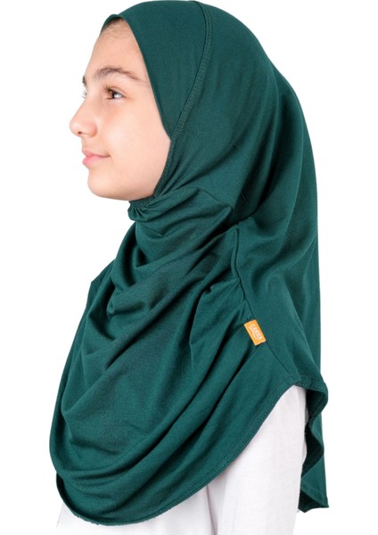 Pratik Hazır Geçmeli Çocuk Şal Koyu Yeşil modelleri