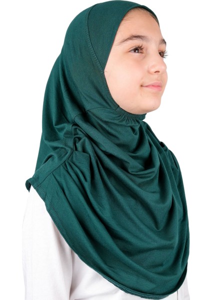 Pratik Hazır Geçmeli Çocuk Şal Koyu Yeşil fırsatları