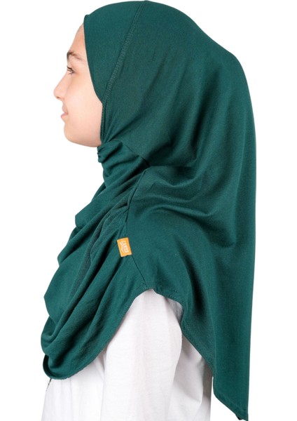 Pratik Hazır Geçmeli Çocuk Şal Koyu Yeşil indirimleri