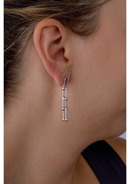 Beyaz Altın Kaplama Tiffany Çelik Küpe fiyatları