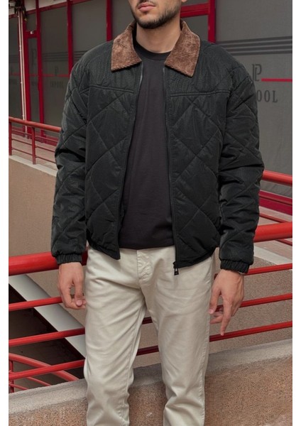 Rahat Kesim, Yakası Kadife Detaylı, Baklava Desen Kapitone, Suya Dayanıklı Ceket 2505 fırsatları