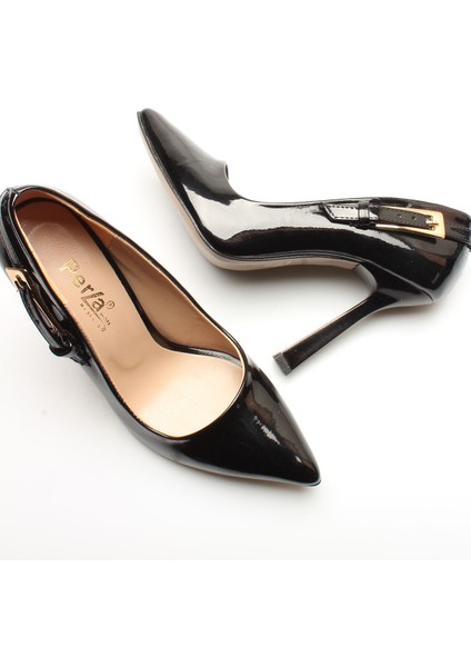 Idil Siyah Rugan Tokalı Kadın Topuklu fırsatları