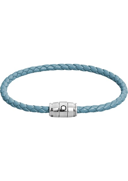 Meisterstück Dumanlı Mavi Deri-Çelik Bileklik 13429363