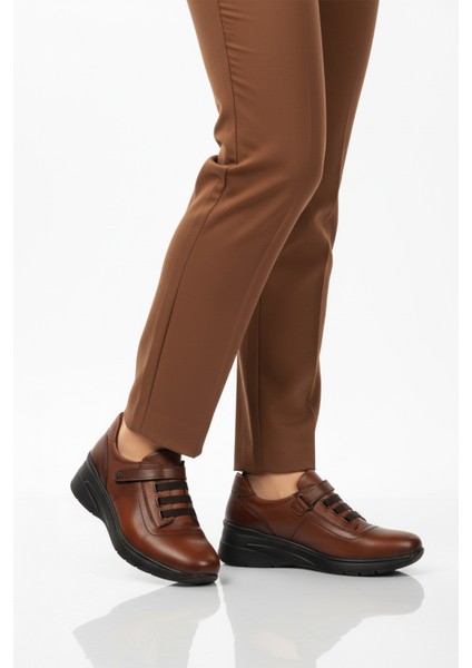 Taba Hakiki Deri Kadın Casual Ayakkabı