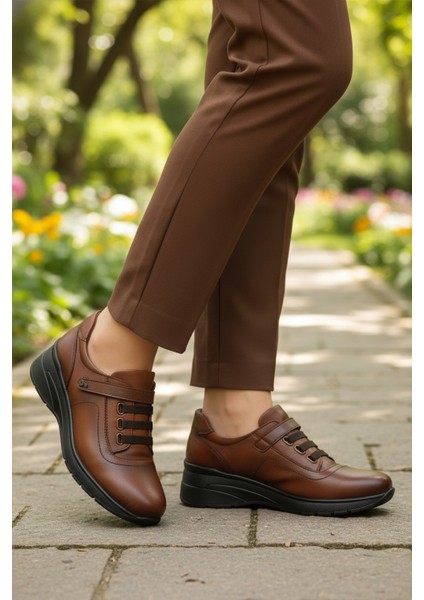 Taba Hakiki Deri Kadın Casual Ayakkabı modelleri