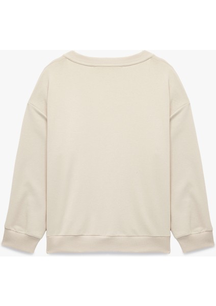 V Yaka Uzun Kollu Rahat Kalıp Triko Pijama Üstü fiyatları