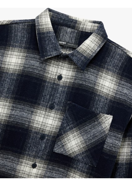 Regular Fit Uzun Kollu Cepli Klasik Yaka Oduncu Gömleği modelleri