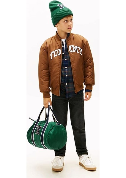 Erkek Çocuk Düz Paça Eskitme Görünümlü Jean Pantolon - Siyah fiyatları