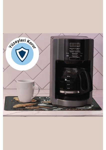 Kahve Makinesi Matı Su Geçirmez Kaymaz Yıkanabilir Çaycı, Çay Espresso Makinesi Pad 35X45CM 27240104 fiyatları