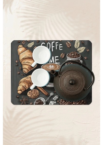 Kahve Makinesi Matı Su Geçirmez Kaymaz Yıkanabilir Çaycı, Çay Espresso Makinesi Pad 35X45CM 27240104 modelleri