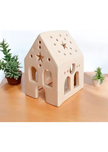 El Yapımı Dekoratif Seramik Ev