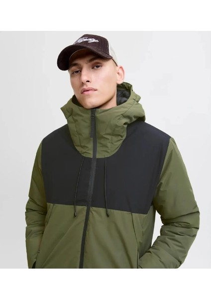 Jack&jones 12285586 Jcounıon Lıght Padded Grape Leaf Erkek Mont modelleri