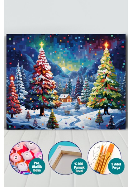 Yılbaşı Gecesi Sayılarla Boyama Seti