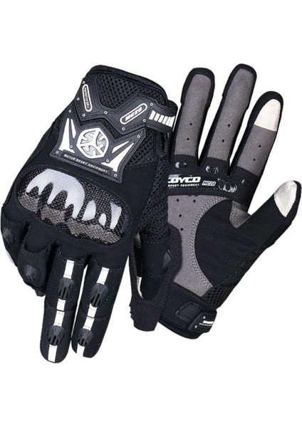 Motosiklet ve Bisiklet Eldiveni Telefon Dokunmatikli Carbon Fiber Mevsimlik Eldiven (Siyah) fiyatları