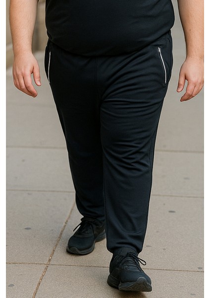 Büyük Beden Pamuk Dokulu Erkek Eşofman Altı 24702 Siyah fiyatları